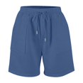 thumbnail image 5 of Yubnlvae High Waist Tie Shorts - Women's Summer Casual Drawstring Shorts with Pockets, Comfortable Loose Fit Bermuda Length (C | L), 5 of 6