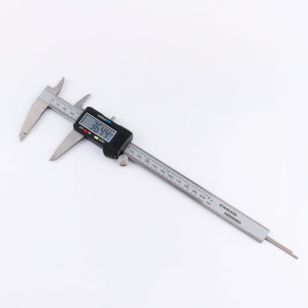 Calipadora Digital Vernier, Medidor De Profundidad Electrónica De Acero Inoxidable Con Pantalla LCD, Herramienta Precisa De Medición Interna, Externa Y De Altura. Prima Y