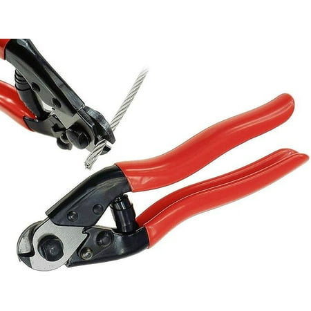 

Cable Cutter Heavy Duty Wire Rope Cutter for DIY Projects Railing Decking Wire Seals & Bicycle Cable | Sharp & Precise One-Hand Operation Steel Cable Cutter