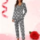 thumbnail image 2 of RKSTN St Patrick's Day Pajamas Set for Women Oversized Crewneck St Paddy's Day Lucky Shamrock Printed Loungewear Matching Sets Womens Casual Plus Size Loose Fits T Shirts and Pjs Pants 2 Piece Set, 2 of 8