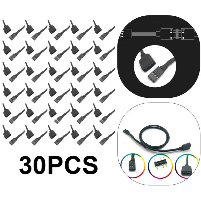 Cable Adaptador Sincronización Placa Base RGB 5V VDG A Línea Conversión 3 Pines (50 Cm)