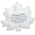 thumbnail image 2 of Fall Leaf Shaped Giving Plate 9 Inch Gold Trimmed Ceramic Serving Platter, 2 of 2