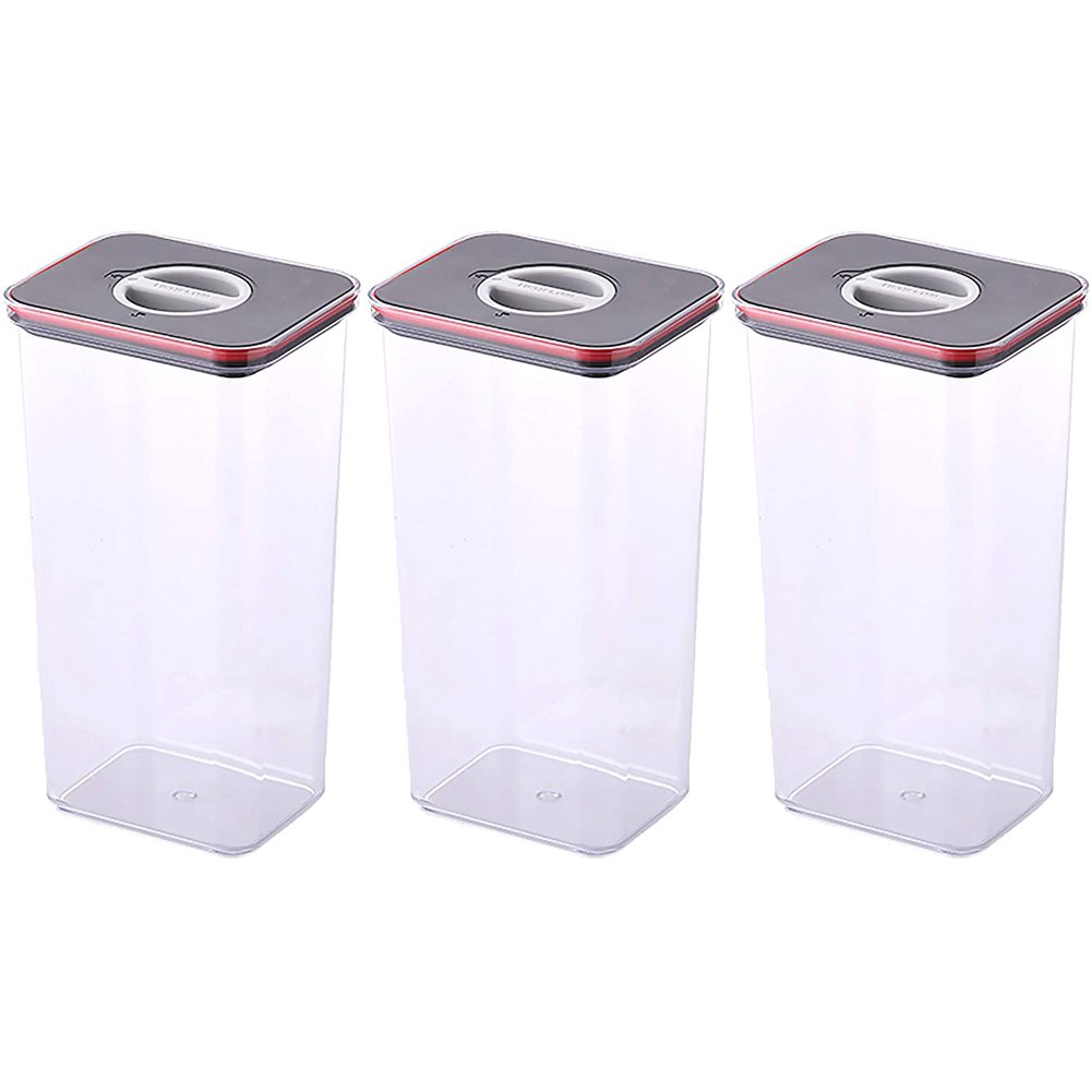 NEOFLAM Airtight Smart Seal Food Storage Container (Set of 3, Rectangle