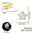 thumbnail image 6 of YAYAJAJU Star Opal Stud Earrings for Women, 925 Sterling Silver Hypoallergenic Jewelry Gifts, 6 of 6