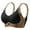 Black, variant on vigerkar Women's Lift & Support V-Neck Cami Bra – Contrast Color Thin Strap Backless Bralette with Removable Padding Beige, 3XL