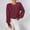 01 Wine, variant on YueHuiYing Womens Sweaters Casual Long Sleeve Crewneck Knit Lightweight Oversized Crochet Sweater Pullover Tops