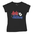 thumbnail image 5 of Lady Veteran Women's V-Neck T-shirt Veteran's Day USA Military Honor Proud Army Mom Air Force Wife American Patriotic Tee, 5 of 7