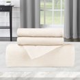 thumbnail image 5 of BNM Flannel Cotton Solid Duvet Set, Full/Queen, Ivory, 5 of 7