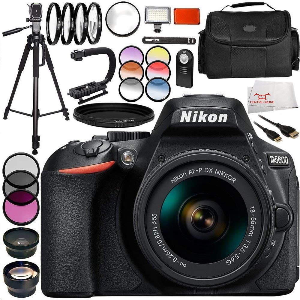 Nikon D5600 DSLR Camera with Nikon AFP DX NIKKOR 1855mm f/3.55.6G