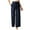 02 Navy Blue, variant on Women Casual Wide Leg Pants High Waisted Business Work Casual Pants Loose Flowy Beach Palazzo Pants