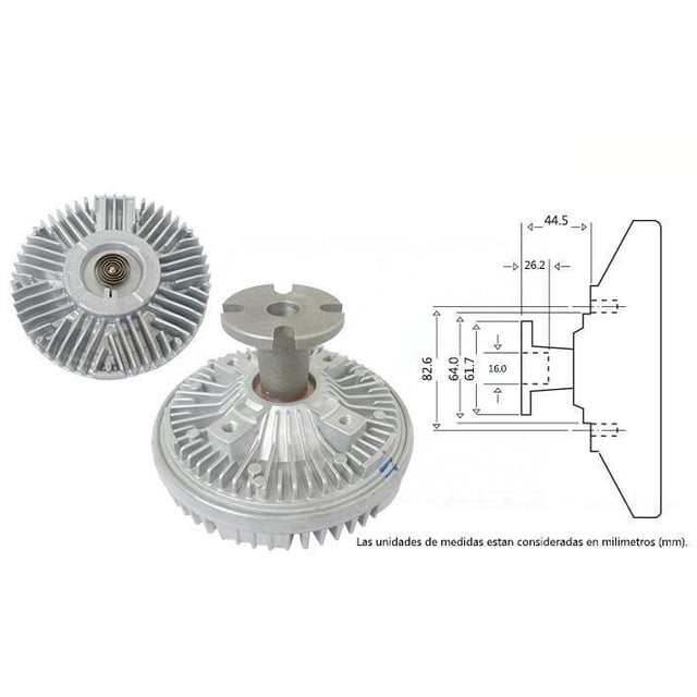 FAN CLUTCH SONOMA 1994 al 1996 GMC L4 2.2L KEEP ON GREEN .