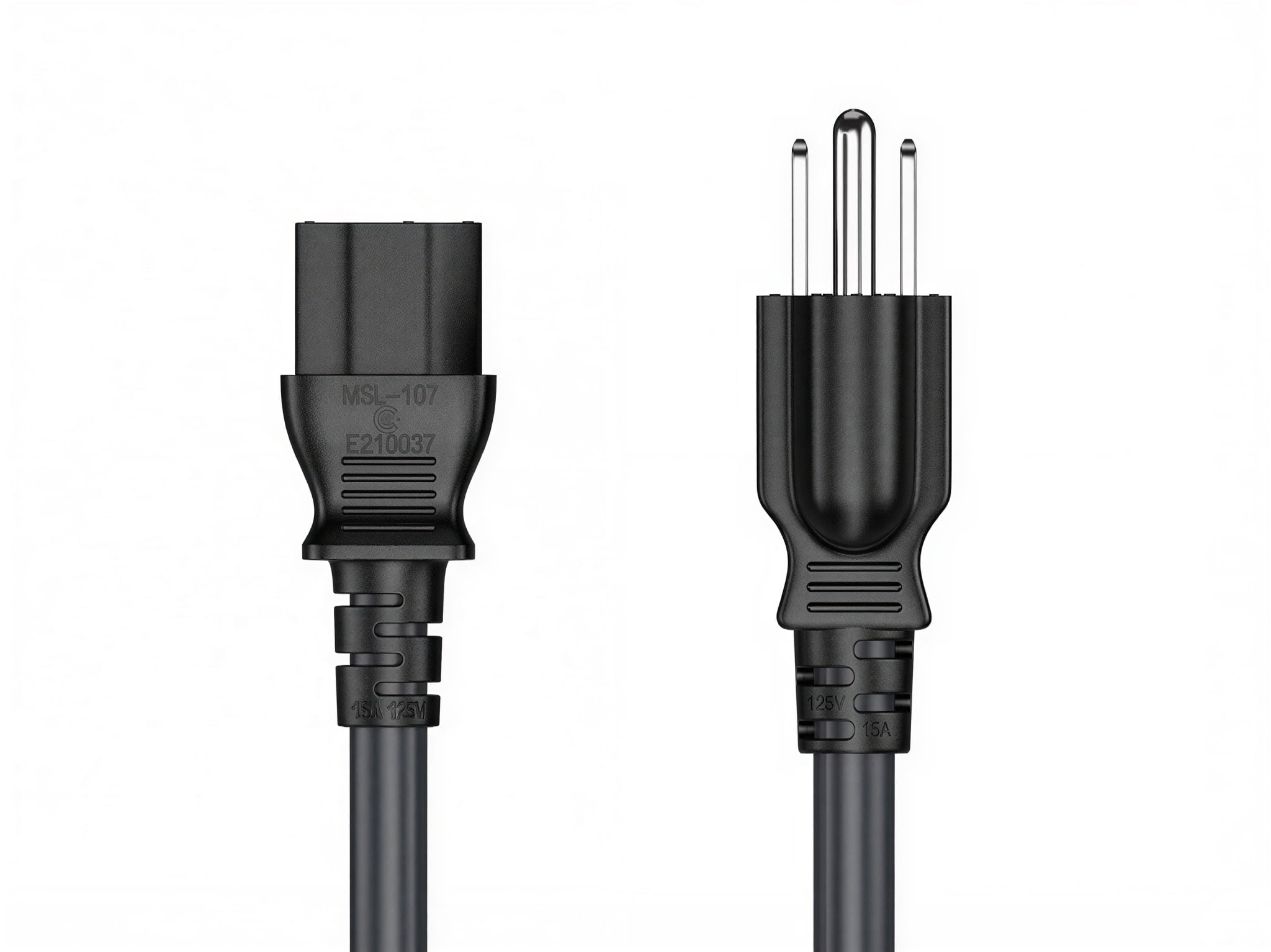Cable Leader 10 ft 14 AWG Universal Power Cord IEC320 C13 to NEMA 5-15P