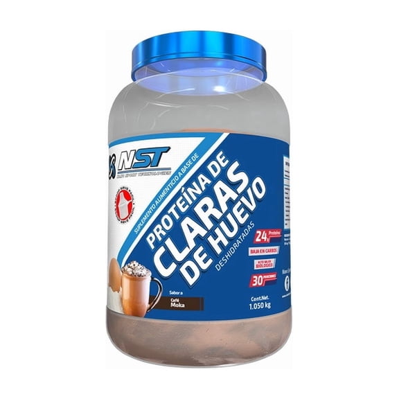Proteína de Clara de Huevo NST Café Moka 900g 30 Serv