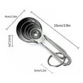 thumbnail image 3 of AJKSFHIU Measuring Spoons,Stainless Steel Measuring Spoons Cups Set, Measuring Spoons Set, Food Grade Stainless Steel measuring cups, Tablespoon and Teaspoon for Measure Liquid and Dry Ingredients, 3 of 9