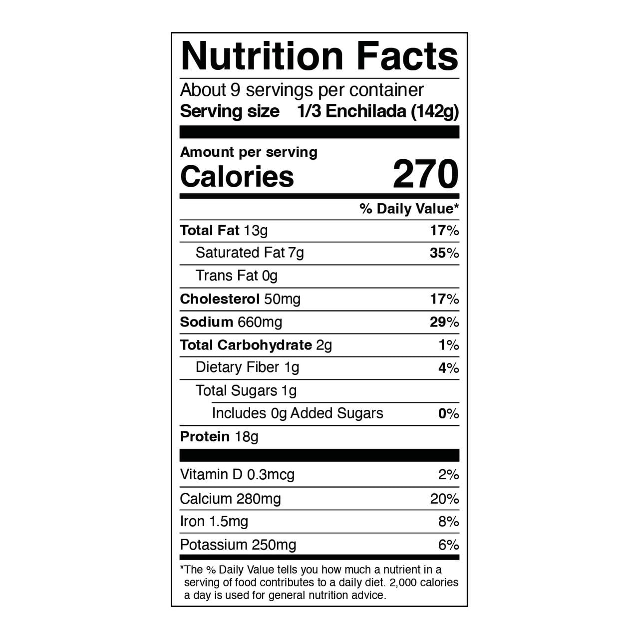 Chicken Enchiladas, 43 oz (Fully Cooked)