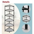 Tonchean 6Tier Carbon Steel Kitchen Corner Shelf Rack with Shelves