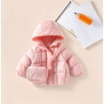 thumbnail image 5 of Lutiedan Hooded Puffer Jackets for Girls Zip Up Long Sleeve Jacket Casual Warm Thicken Winter Coats With Bag 18 Months-7 Years, 5 of 8