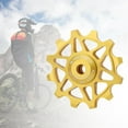 thumbnail image 3 of 12T/14T Rear Derailleur Pulley Aluminum Alloy Jockey Wheel Ceramic Guide Pulley Roller , Mountain Bike, , BMX , 12T Gold, 3 of 8