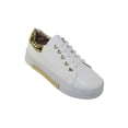 thumbnail image 1 of TENIS CASUALES NIÑA LEON BLANCO ORO TACTO PIEL 2239 Leon 2239p, 1 of 3
