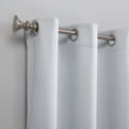 thumbnail image 3 of Sun Zero Nolan Energy Efficient Blackout Grommet Single Curtain Panel, 54" X 84", Dove White, 3 of 8