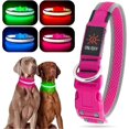 thumbnail image 1 of Usb Rechargeable Led Dog Pet Collar Flashing Luminous Safety Night Light Up, 1 of 5