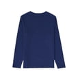 thumbnail image 2 of Champion Big Kids’ Long-Sleeve Script Logo T-Shirt (Athletic Navy, X-Large, XL, 18/20), 2 of 2