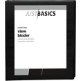 thumbnail image 2 of Just Basics Round-Ring View Binder, 1/2" Rings, 61% Recycled, Black, Pack Of 12 Binders, 2 of 4