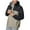 Khaki, variant on WTOBBY Men's and Women's Outdoor Sports Windbreaker Jacket, Work Style Hooded Coat for Unisex Athletic and Casual Wear Protection,Black L