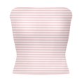 thumbnail image 5 of Antinious Ladies Solid Double Layer Stripe Tube Top Trendy Daily Casual Inner Bra, 5 of 5