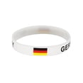 thumbnail image 2 of Silicona de la bandera de fútbol mundial con colores de EE. UU., Canadá México – Pulsera de regalo de fútbol 2026 para soporte en el día del partido, 2 of 6
