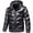 Dark Gray, variant on Ohufall Winter Jackets For Men Shiny Hooded Reflective Down Jacket Cotton Jacket on Clearance