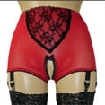 thumbnail image 5 of Liga Europa y Estados Unidos Retro Transparente Sexy Mujer Malla Encaje Pantalones Cortos Abiertos 6 garras Sling, 5 of 5