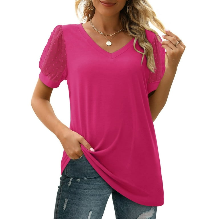 Casual Solid Solid Color V Neck T-Shirts(7 Colors) Casual Solid Solid Color V Neck T-Shirts(7 Colors)