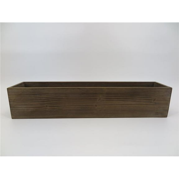 MDR Trading Inc. Rectangular Brown Wooden Planter