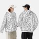 thumbnail image 4 of Fotbe Black White Music Chaqueta con Protección Solar UPF 50+ para Hombre y Mujer, Camisa con Capucha y Bolsillos-Large, 4 of 7