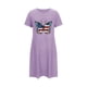 thumbnail image 5 of Camisón corto de talla grande para mujer, camisón de manga corta con estampado de pecho a la moda, camisón para mujer, 5 of 7