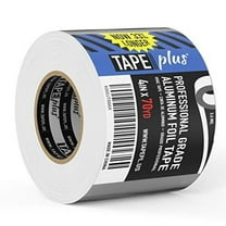 TapePlus Heat-Resistant Aluminum Foil Tape - HVAC Tape Seal - Waterproof Seal for Insulation - Foil Insulation Barrier for Pipes - 4 in x 210 ft Roll, Silver