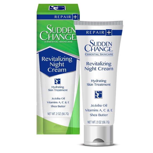 Crema de noche revitalizante de cambio repentino - Loción facial para arrugas profundas - Clínicamente probada y recomendada por profesionales - Refuerzo de colágeno y elastina - Reduce las líneas fin