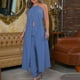 thumbnail image 1 of ICHUANYI Liquidación Mujeres Casual Verano Sin Mangas Tops Y Pantalones Largos Traje De Dos Conjuntos ICHUANYI WER202308253196, 1 of 5