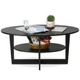 thumbnail image 4 of Furinno JAYA 15020WN Round Coffee Table, Walnut, 4 of 5