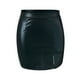 thumbnail image 5 of Faldas Para Mujer Moda Básica Cintura Alta Cuero Sintético Dividir Mini Falda Lápiz Delgada Odeerbi  ODB128114, 5 of 6