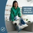 thumbnail image 4 of Americanflat 20"x20" Abstract Throw Pillow with Premium Polyester - Blue and White, 4 of 8