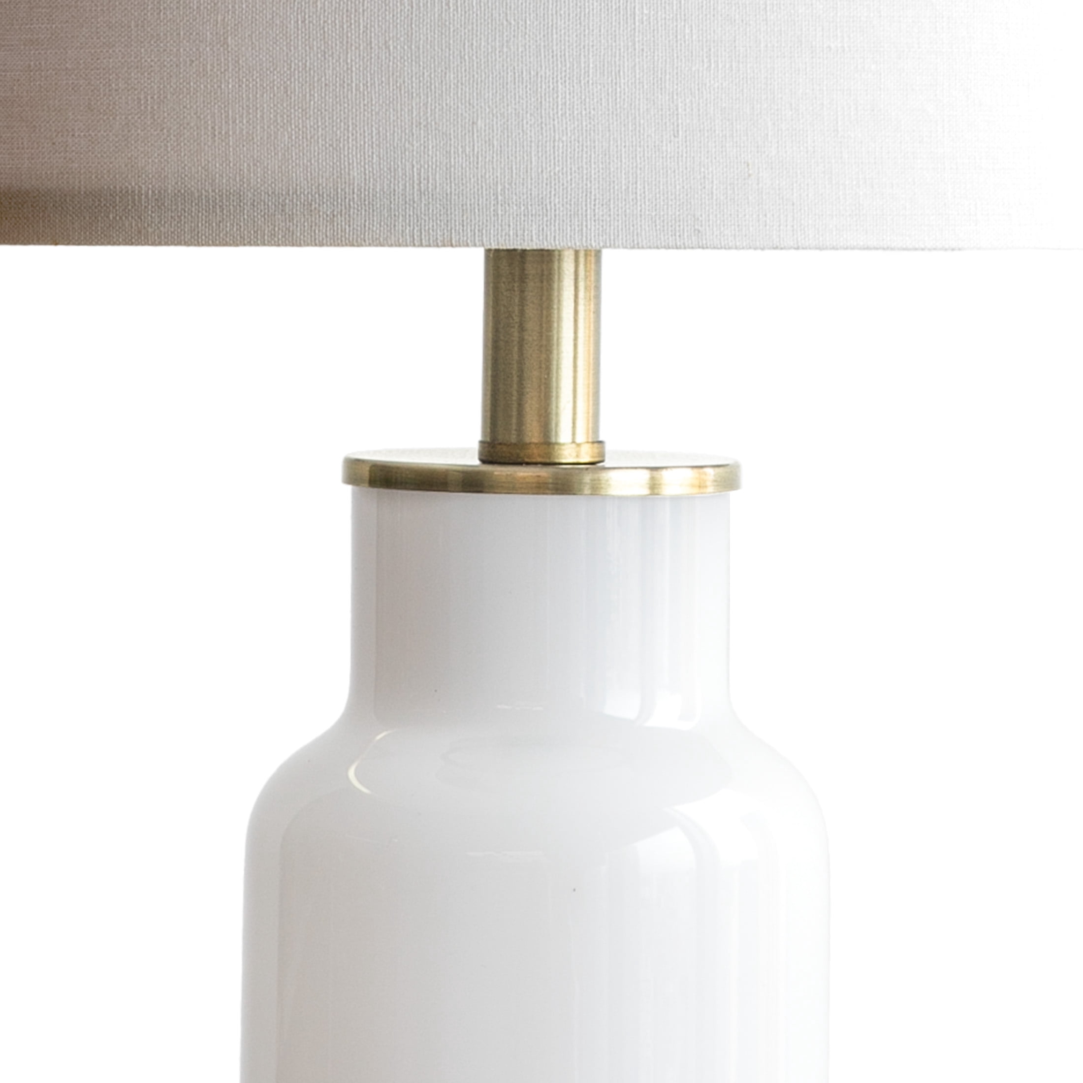 21'' Oneach Modern Table Lamps Set of 2 for Bedroom Desk Lamps for Office Nightstand Bedside Lamps with Milky White Glass Lamp body, Gold, Decor (Bulbs Not Included)