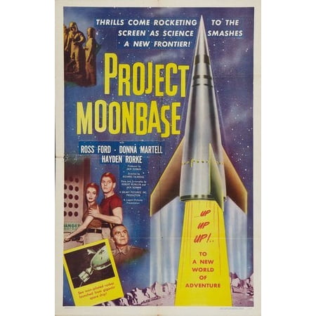 Project Moon Base Movie Poster 24Inx36In Poster 24x36 Multi-Color Square Adults AB Posters
