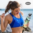 thumbnail image 5 of Yayeee 20oz Insulated Water Bottle Double Wall Stainless Steel with Flip Straw Lid, Art Field, 5 of 7