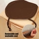 thumbnail image 4 of Cojín para Silla, Almohadilla para Asiento con Funda de Pana, Relleno Cómodo con Base Antideslizante, 43x41x3 cm, para Oficina, Hogar y Uso Estudiantil, 4 of 6
