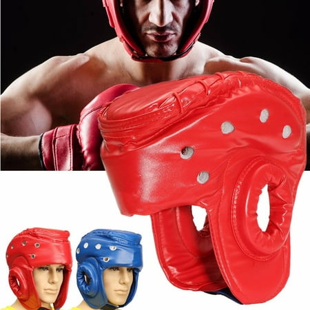 S/M/L Youth/Adults Unisex Boxing PU Leather Head Guard Protector Helmet MMA Muay Thai Sanda Taekwondo Protector Headgear Boxing Sparring MMA Martial (Best Boxing Headgear With Nose Protection)