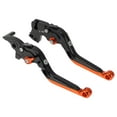 thumbnail image 1 of Palancas de Freno Cortas para KTM RC125 RC200 RC390 y DUKE 125 200 390 Ajustable Negro Naranja, 1 of 7