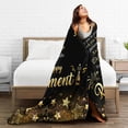 thumbnail image 5 of Wijzvio Happy Retirement Throw Blanket Soft Fuzzy Fleece Blanket For Couch Bed Living Room Decoration 60"X50", 5 of 9