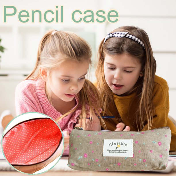 PhoneSoap Cartoon Pencil Bag Brush Wrap Holder Pencil Case Cosmetic Makeup Coin Pouch brown